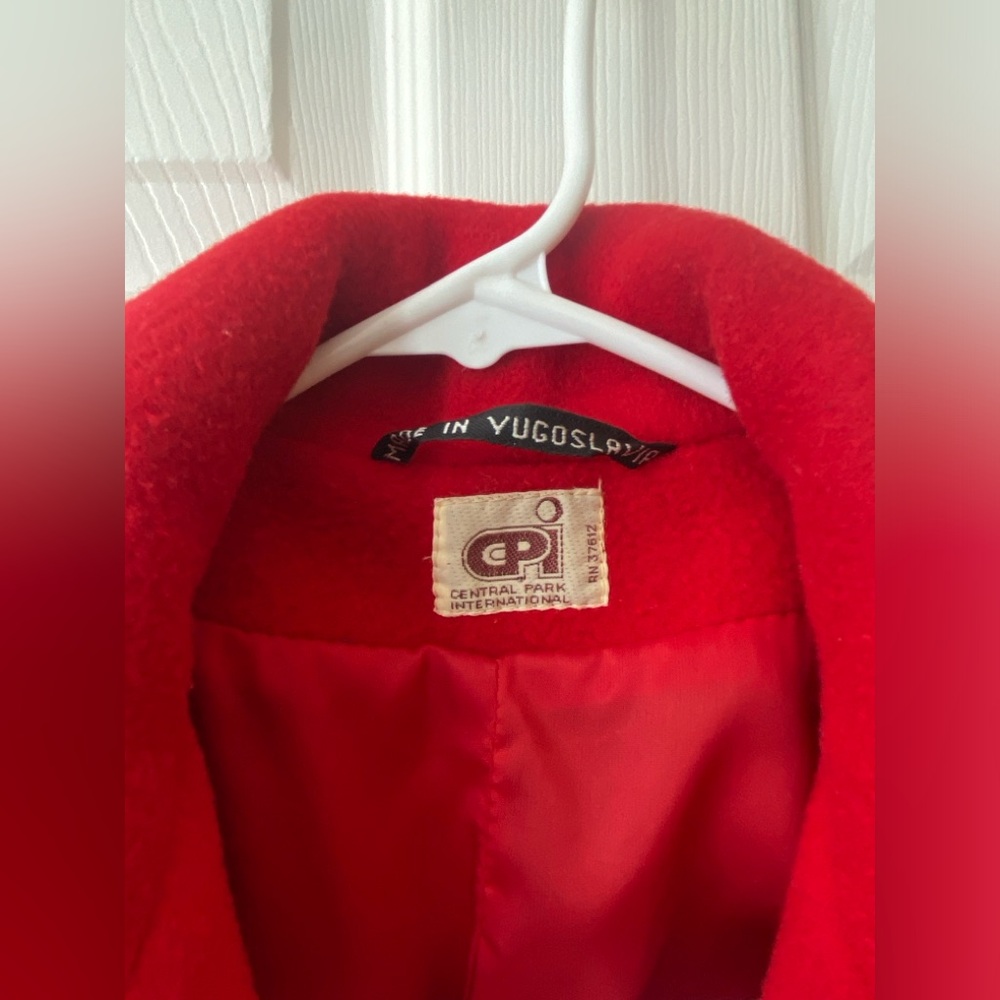 Red Wool Coat 🎈 - Picture 7 of 8
